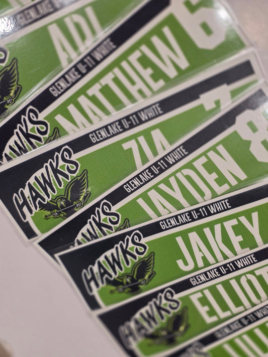 Laminated Locker Room Tags
