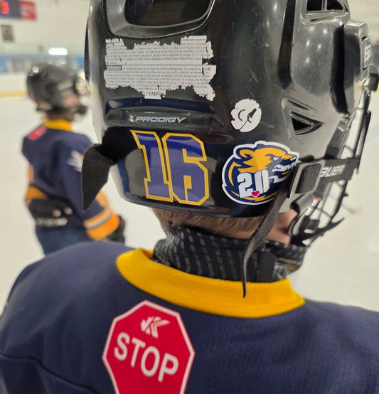 HELMET STICKER NUMBERS